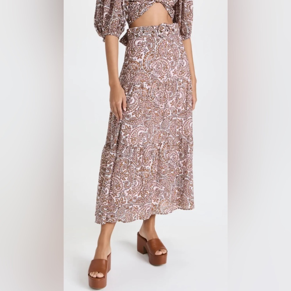MINKPINK Jedda Belted Midi Skirt